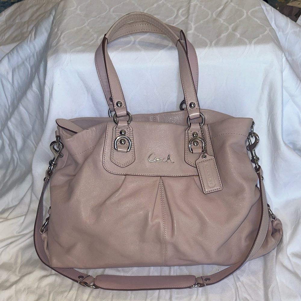 Coach Blush Leather Shoulder Bag